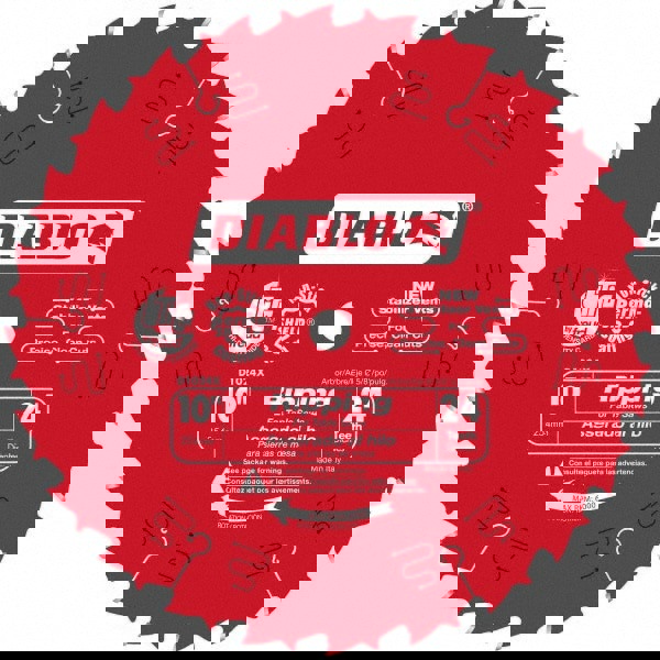 Wet & Dry Cut Saw Blade: 10