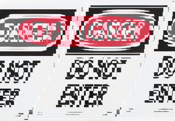 Security & Admittance Sign: Rectangle, 