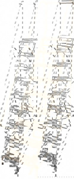 Steel Rolling Ladder: 9 Step