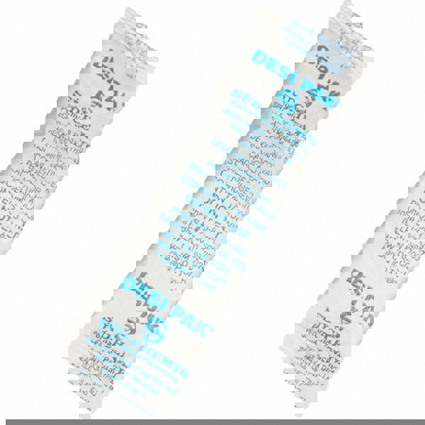 Desiccant Packets; Material: Clay ; Packet Size: 10 g ; Container Type: Pail ; Area Protected: 0.28ft3 ; Number of Packs per Container: 700 ; UNSPSC Code: 41123003