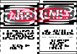 Hazardous Material Label: 