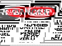 Security & Admittance Sign: Rectangle, 