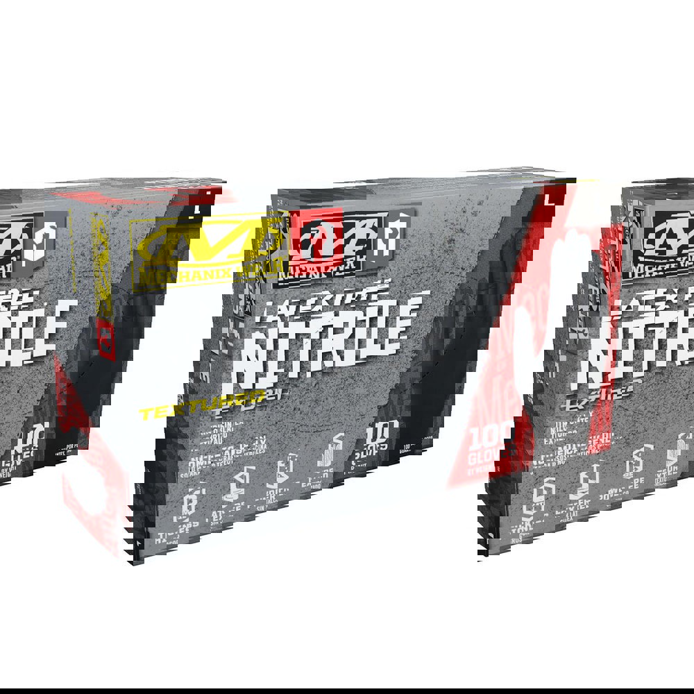 Disposable/Single Use Gloves; Primary Material: Nitrile ; Thickness (mil): 6 ; Grip Surface: Textured ; Grade: General Purpose ; Glove Size: Medium ; Color: Black