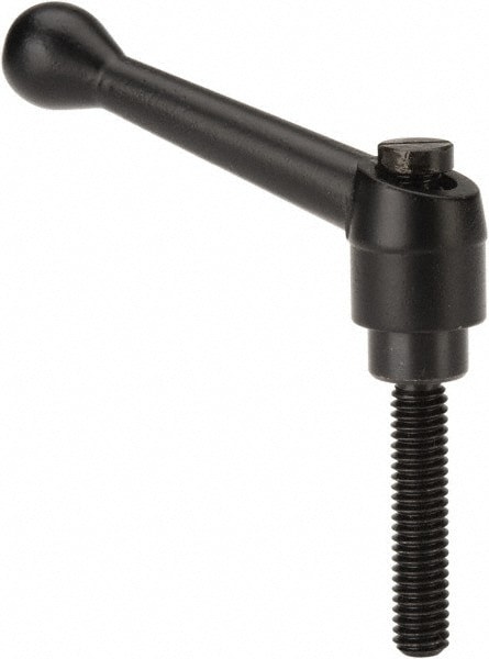 B-Threaded Adjustable Clamping Handle: 5/16-18 Thread, 17/32