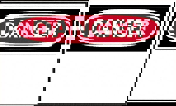 Accident Prevention Sign: Rectangle, 