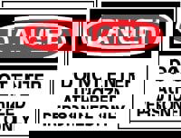 Security & Admittance Sign: Rectangle, 