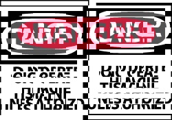 Accident Prevention Label: 