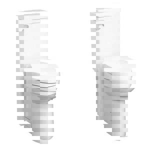 1.28 gpf Elongated One Piece Toilet in Canvas White