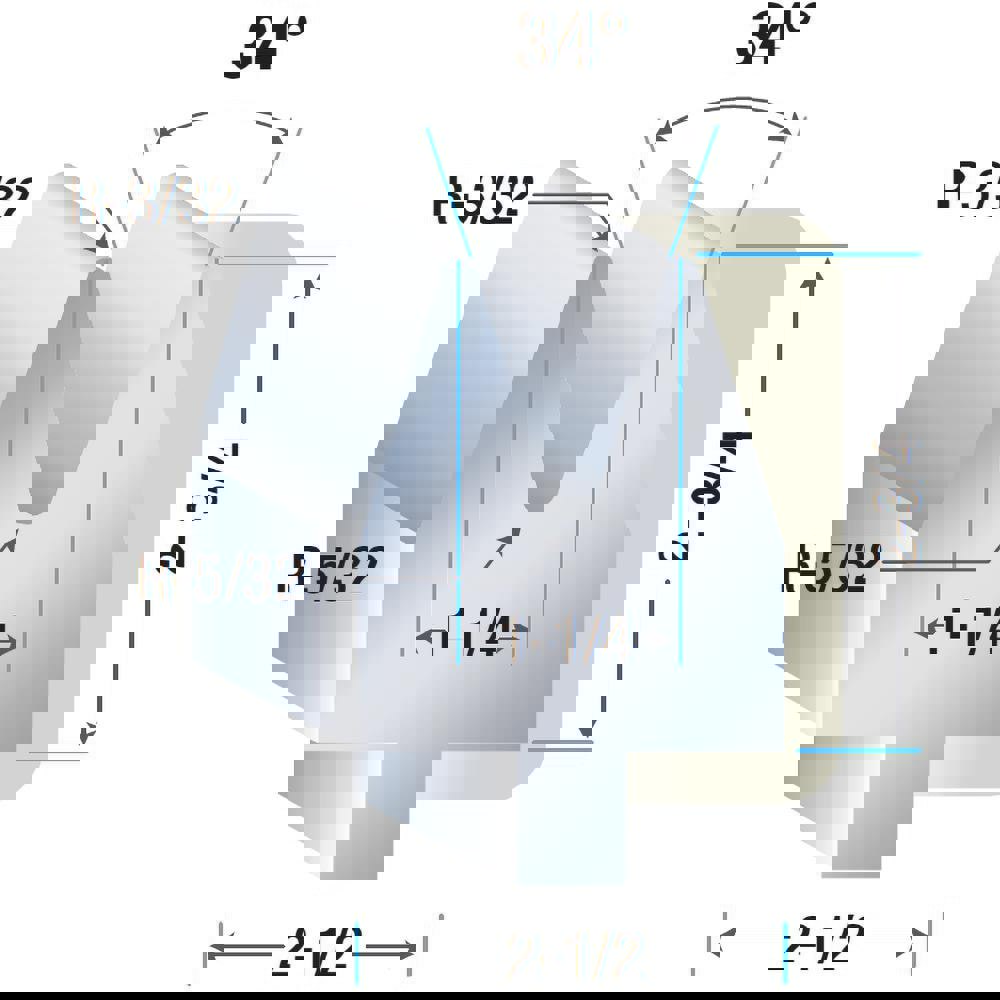 Press Brake Punch & Die Set: 10 ga Capacity, 18' Long