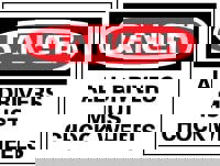 Accident Prevention Sign: Rectangle, 