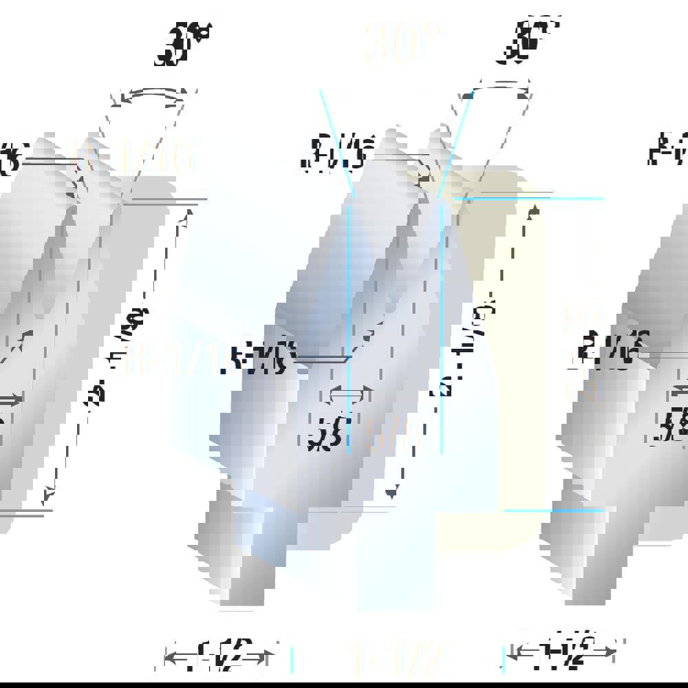 Press Brake Punch & Die Set: 14 ga Capacity, 14' Long