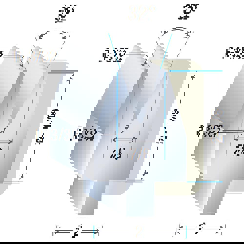 Press Brake Punch & Die Set: 12 ga Capacity, 3' Long