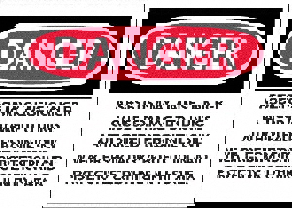 Chemical & Hazardous Material Sign: Rect