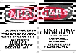 Security & Admittance Sign: Rectangle, 