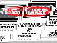 Security & Admittance Sign: Rectangle, 