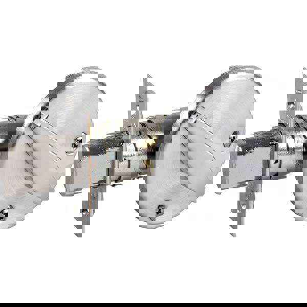 Deadbolts; Deadbolt Type: Thumb Turn, Inside Only ; Lock Type: Keyless ; Finish: Satin Chrome ; Hand Orientation: Non-Handed ; Lockset Grade: Grade 2