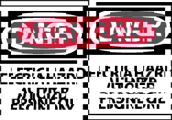 Accident Prevention Label: 