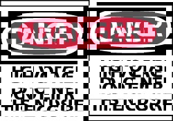 Accident Prevention Label: 