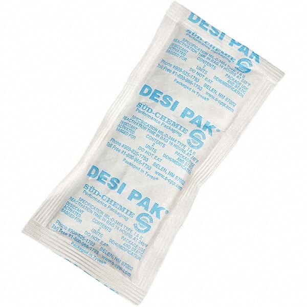 Desiccant Packets; Material: Clay ; Packet Size: 2 oz ; Container Type: Drum ; Area Protected: 1.67ft3 ; Number of Packs per Container: 800 ; UNSPSC Code: 41123003