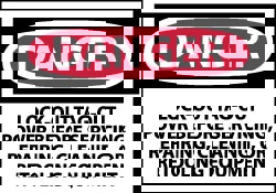 Accident Prevention Label: 