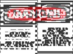 Accident Prevention Sign: Rectangle, 