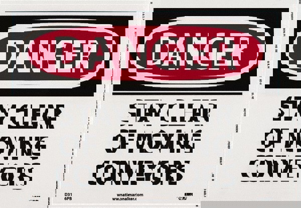 Accident Prevention Sign: Rectangle, 