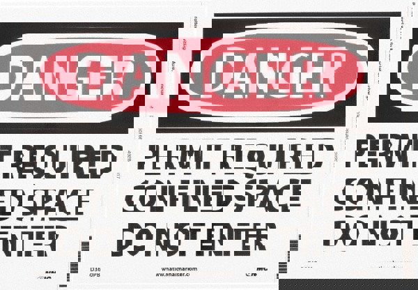 Accident Prevention Sign: Rectangle, 