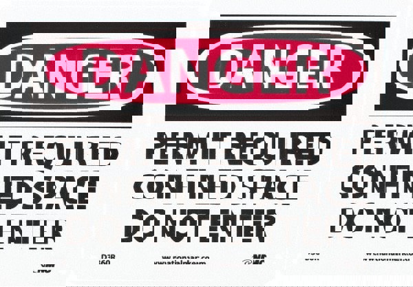 Accident Prevention Sign: Rectangle, 