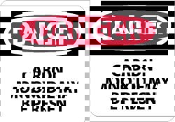 Chemical & Hazardous Material Sign: Rect