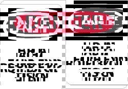 Accident Prevention Sign: Rectangle, 