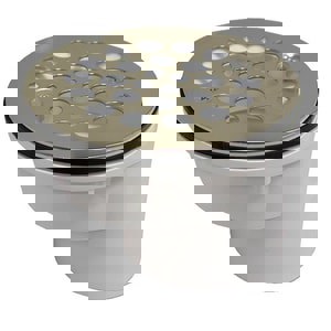 2 in. Threaded PVC Stainless Steel Shower Drain