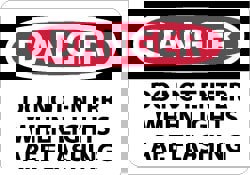 Security & Admittance Sign: Rectangle, 