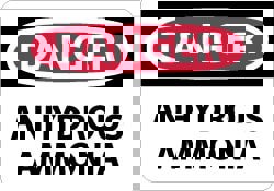 Chemical & Hazardous Material Sign: Rect