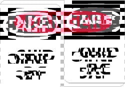 Accident Prevention Sign: Rectangle, 