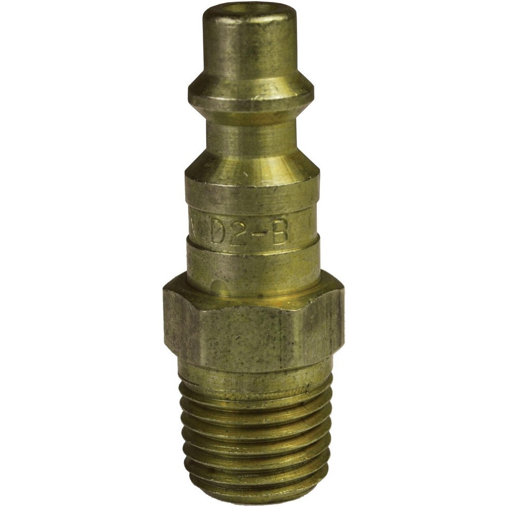 Pneumatic Hose Fittings & Couplings; Fitting Type: Plug ; Type: Plug ; Interchange Type: Industrial ; Thread Type: NPTF ; Material: Brass ; Thread Standard: Male NPT
