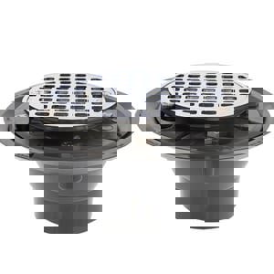 3 in. Plastic Chrome Shower Drain