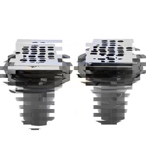 2 in. Push On Plastic Chrome Shower Drain