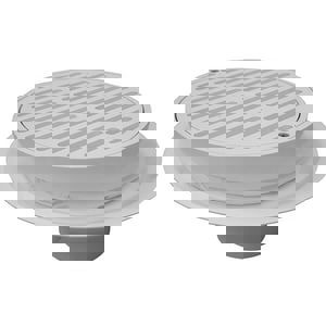 4 PVC Heavy Duty Traffic Drain With PVC GRATE and Satin Bronze