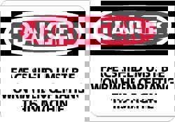 Accident Prevention Sign: Rectangle, 