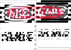 Accident Prevention Sign: Rectangle, 