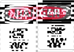 Accident Prevention Sign: Rectangle, 