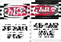 Accident Prevention Label: 