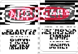 Accident Prevention Sign: Rectangle, 