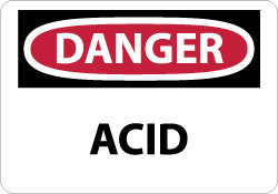 Chemical & Hazardous Material Sign: Rect