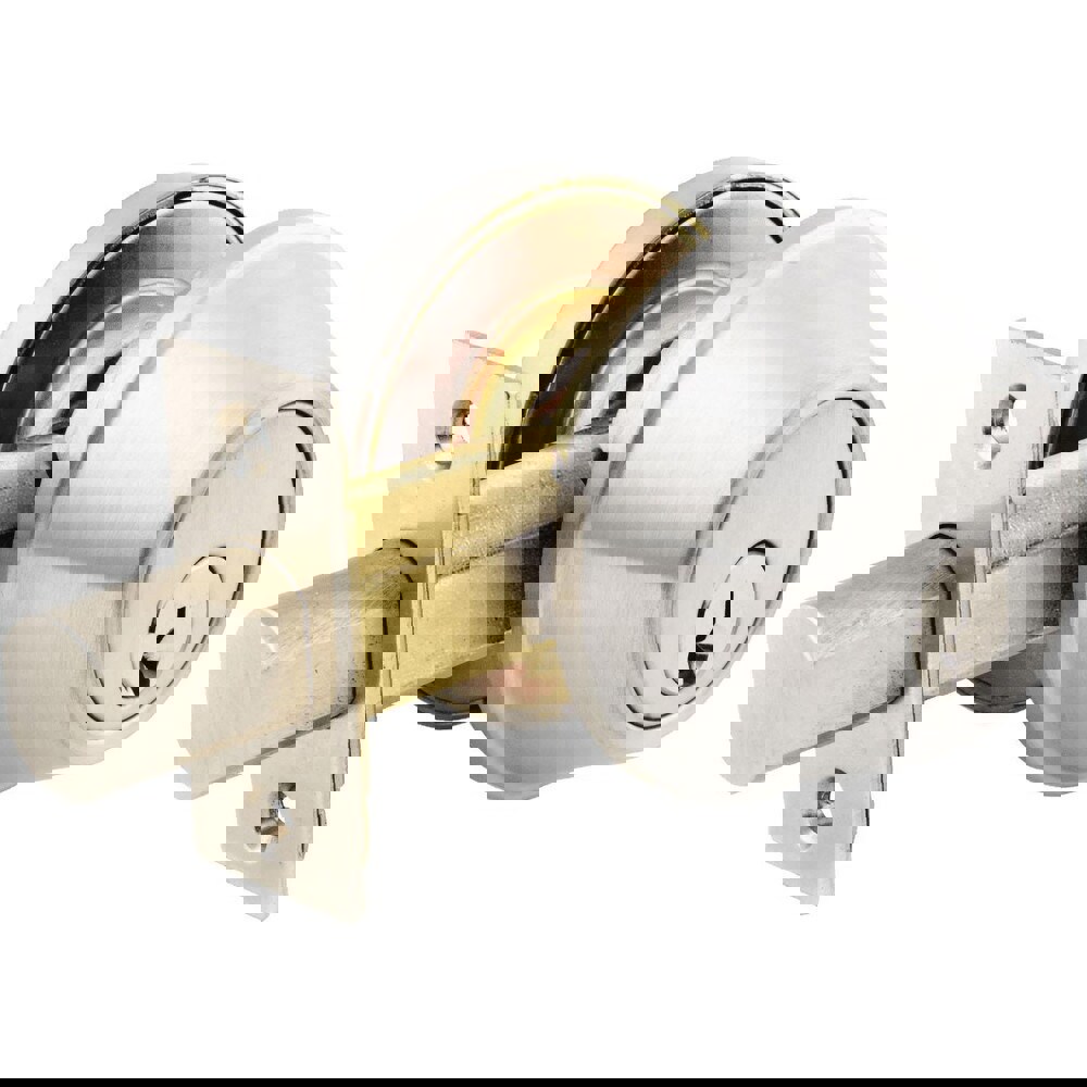 Deadbolts; Deadbolt Type: Deadbolt ; Lock Type: Single Cylinder ; Key Type: Schlage C ; Mount Type: Through Hole ; Material: Metal ; Minimum Door Thickness: 1.375in