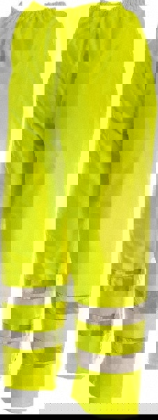 Rain Pants: Polyester, Elastic Closure, High-Visibility Lime, X-Large