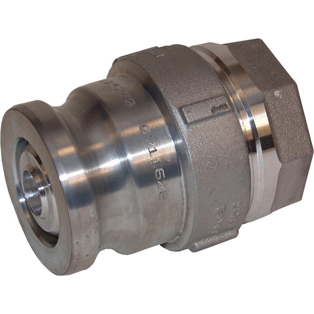 Reusable Hose Fittings; Type: Adapter ; Thread Size: 2 in ; Material: Aluminum ; Thread Standard: NPT ; Connection Type: Threaded ; UNSPSC Code: 40141734