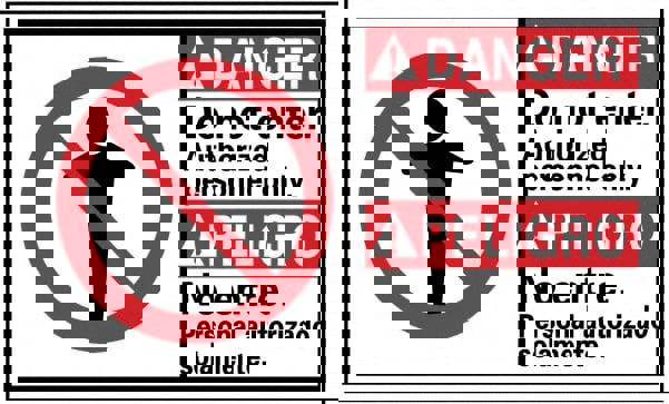 Security & Admittance Sign: Rectangle, 