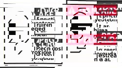 Accident Prevention Sign: Rectangle, 