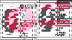 Accident Prevention Sign: Rectangle, 